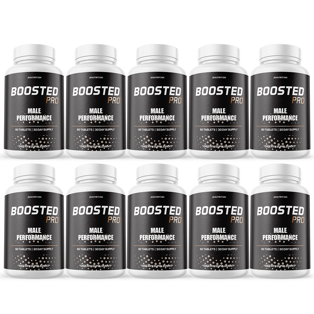 Boosted Pro - Male Performance Dietary Supplement 60 Tablets (10 Pack)